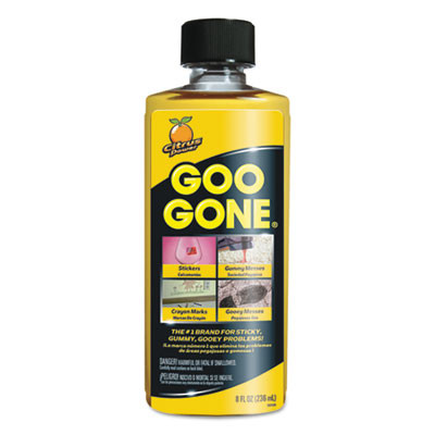 Goo Gone Original Cleaner  Citrus Scent  8 oz Bottle  12 Carton (WMN2087)