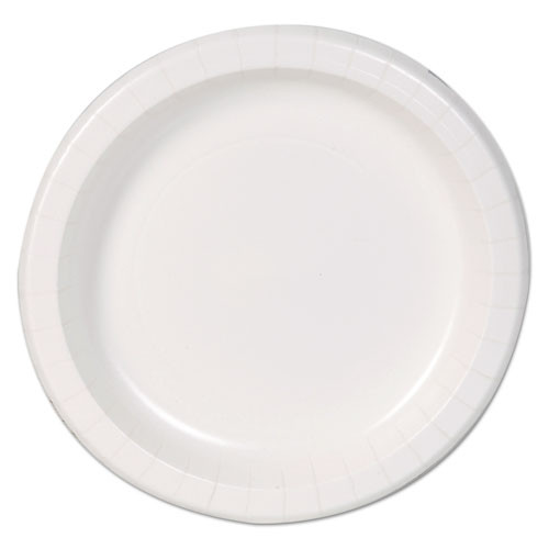 Dixie Basic Basic Paper Dinnerware  Plates  White  8 5  Diameter  125 Pack (DXEDBP09W)