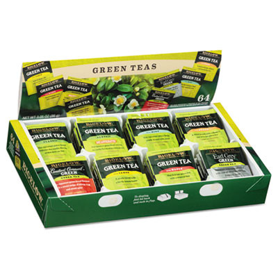 Bigelow Green Tea Assortment  Tea Bags  64 Box  6 Boxes Carton (BTC30568CT)