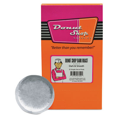 National Coffee Roasters Donut Shop Coffee Pods  Dark Roast  15 Box (DSP8599961590)