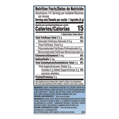 Coffee mate Non-Dairy Powdered Creamer  French Vanilla  15 oz Canister  12 Carton (NES35775CT)