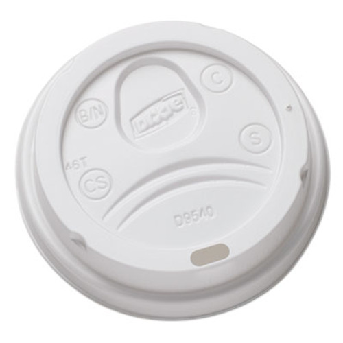 Dixie Sip-Through Dome Hot Drink Lids for 10 oz Cups  White  100 Pack  1000 Carton (DXEDL9540CT)