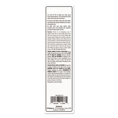 Goo Gone Mess-Free Pen Cleaner  Citrus Scent  0 34 Pen Applicator (WMN2100EA)