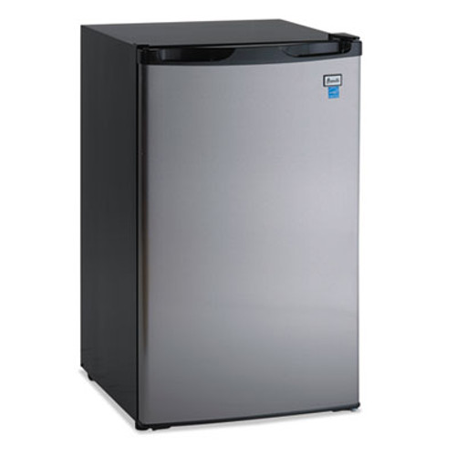 Avanti 4 4 CF Refrigerator  19 1 2 W x 22 D x 33 H  Black Stainless Steel (AVARM4436SS)