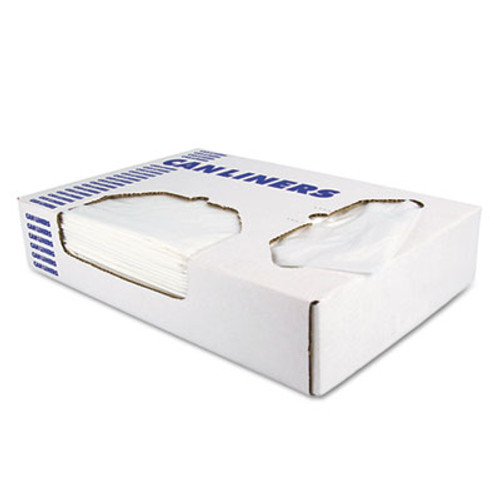 Heritage Linear Low-Density Can Liners  60 gal  1 5 mil  38  x 58   Clear  100 Carton (HERH7658AC)