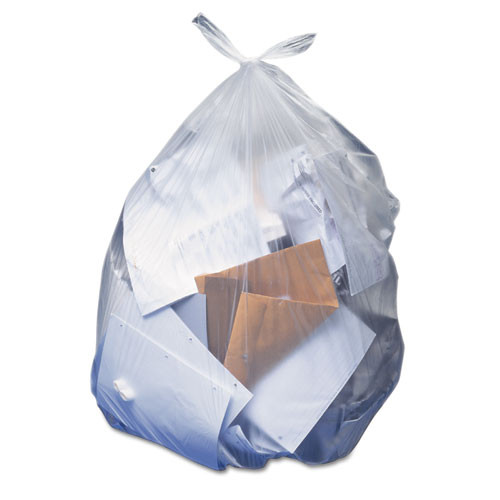 Heritage Linear Low-Density Can Liners  60 gal  1 5 mil  38  x 58   Clear  100 Carton (HERH7658AC)