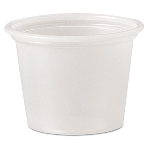 Dart Polystyrene Portion Cups  1 oz  Translucent  2500 Carton (DCCP100N)
