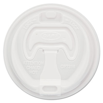 Dart Optima Reclosable Lids for Paper Hot Cups for 10-24 oz Cups  White  1000 Carton (SCCOPT316)