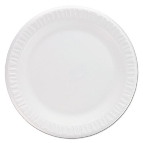 Dart Concorde Non-Laminated Foam Plates  9 Diameter  White  125 Pack (DCC9PWCRPK)