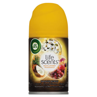 Air Wick Freshmatic Life Scents Ultra Refill  Paradise Retreat  5 89 oz Aerosol (RAC91099EA)
