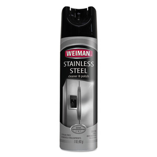 WEIMAN Stainless Steel Cleaner and Polish  17 oz Aerosol  6 Carton (WMN49CT)