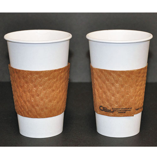 Dopaco Kraft Hot Cup Sleeves  For 10-24 oz Cups  Brown  1000 Carton (PCTDSLVBRN)