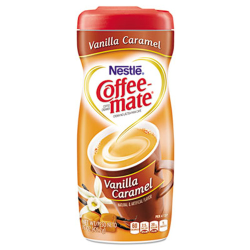 Coffee mate Non-Dairy Powdered Creamer  Vanilla Caramel  15 oz Canister (NES49410)