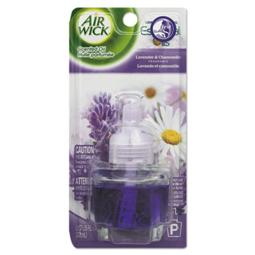 Air Wick Scented Oil Refill  Lavender   Chamomile  0 67 oz  Purple  8 Carton (RAC78297CT)