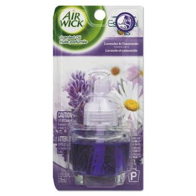 Air Wick Scented Oil Refill  Lavender   Chamomile  0 67 oz  Purple  8 Carton (RAC78297CT)