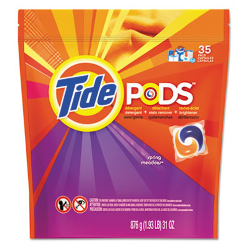 Tide Pods  Laundry Detergent  Spring Meadow  35 Pack  4 Packs Carton (PGC93127CT)