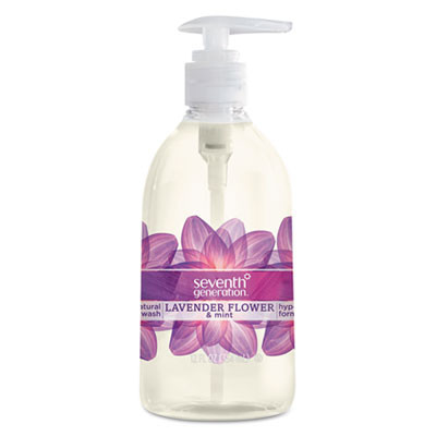Seventh Generation Natural Hand Wash  Lavender Flower   Mint  12oz Pump Bottle  8 Carton (SEV22926CT)