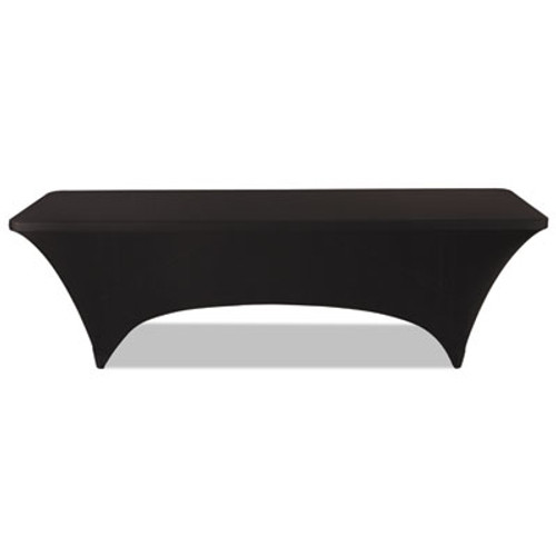 Iceberg Stretch-Fabric Table Cover  Polyester Spandex  30  x 96   Black (ICE16531)