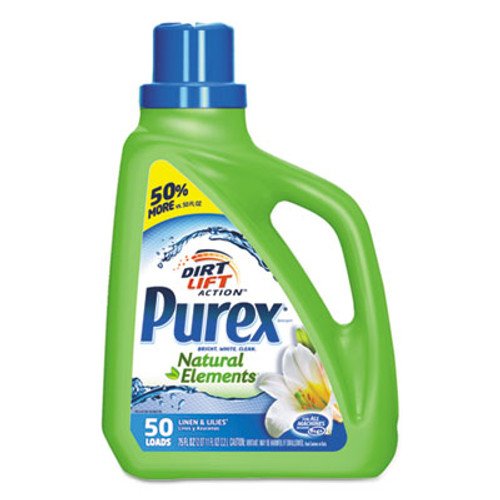 Purex Ultra Natural Elements HE Liquid Detergent  Linen   Lilies  75oz Bottle 6 Carton (DIA01120CT)