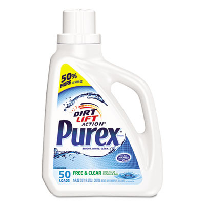 Purex Free and Clear Liquid Laundry Detergent  Unscented  75 oz Bottle (DIA2420006040EA)