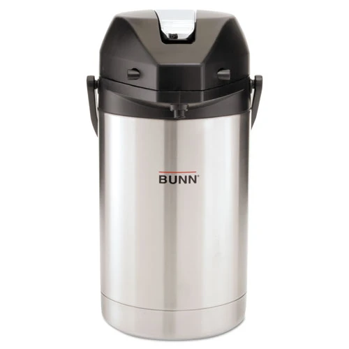 BUNN 2 5 Liter Lever Action Airpot  Stainless Steel (BUNAIRPOT25)