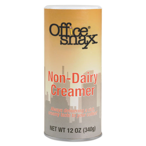 Office Snax Reclosable Powdered Non-Dairy Creamer  12 oz Canister  3 Pack (OFX00020G)