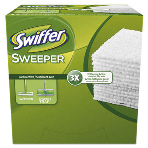 Swiffer Dry Refill Cloths  White  10 2 5  x 8   37 Box  4 Box Carton (PGC82822CT)