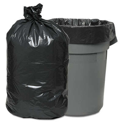 Boardwalk Low-Density Waste Can Liners  60 gal  0 95 mil  38  x 58   Gray  100 Carton (BWK528)