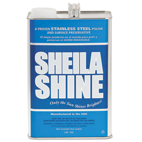 Sheila Shine Stainless Steel Cleaner   Polish  1 gal Can  4 Carton (SSISSCA128)
