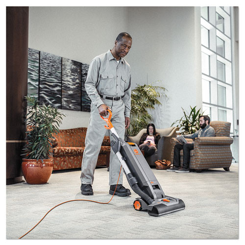 Hoover Commercial HushTone Vacuum Cleaner with Intellibelt  15   Orange Gray (HVRCH54115)