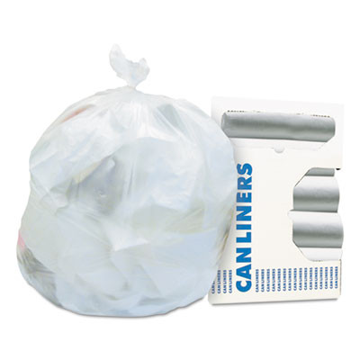 Heritage High-Density Waste Can Liners  16 gal  6 microns  24  x 33   Natural  1 000 Carton (HERZ4833RNR01)