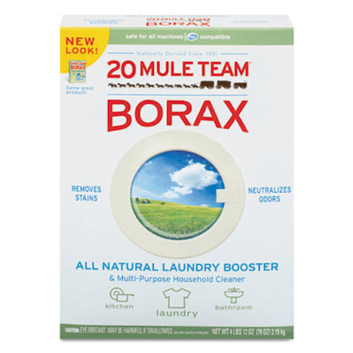 Dial 20 Mule Team Borax Laundry Booster  Powder  4 lb Box  6 Boxes Carton (DIA00201)