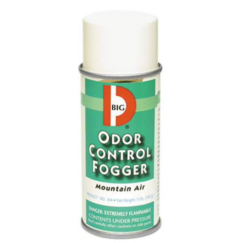 Big D Industries Odor Control Fogger  Mountain Air Scent  5 oz Aerosol  12 Carton (BGD344)