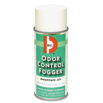 Big D Industries Odor Control Fogger  Mountain Air Scent  5 oz Aerosol  12 Carton (BGD344)