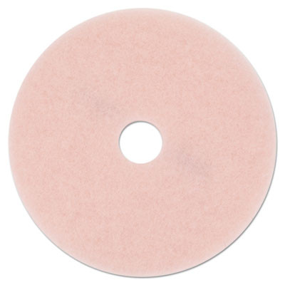 3M Ultra High-Speed Eraser Floor Burnishing Pad 3600  27  Diameter  Pink  5 Carton (MMM25863)