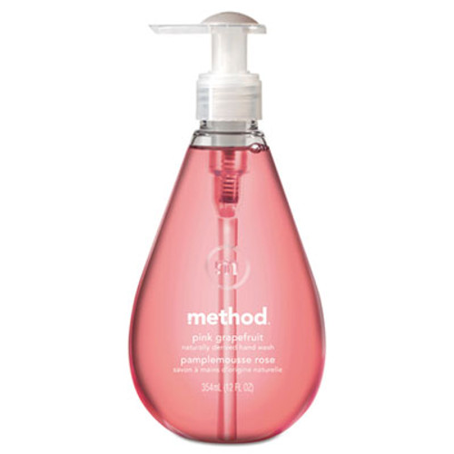 Method Gel Hand Wash  Pink Grapefruit  12 oz Pump  Bottle  6 Carton (MTH00039CT)