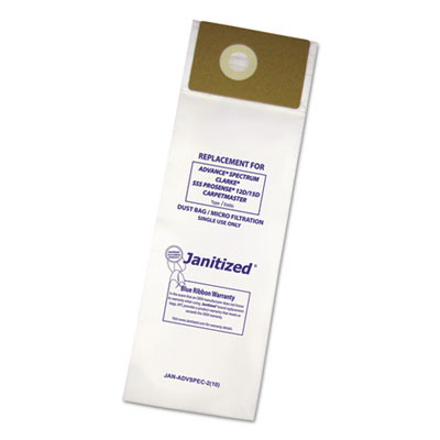 Janitized Vacuum Filter Bags Designed to Fit Advance Spectrum CarpetMaster  100 Carton (APCJANADVSPEC21)