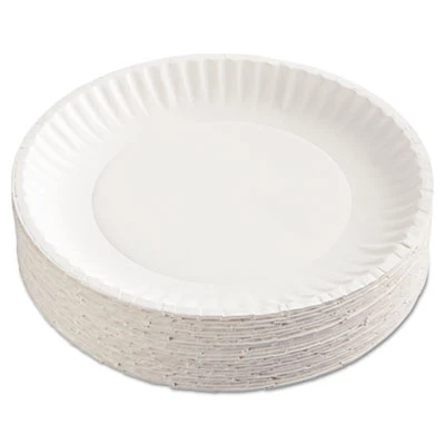 AJM Packaging Corporation Paper Plates  9  Diameter  White  100 Pack (AJMPP9GRAWHPK)