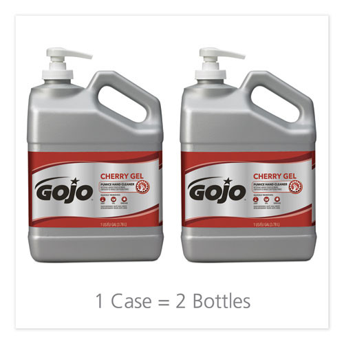 GOJO Cherry Gel Pumice Hand Cleaner  Cherry  1gal (GOJ235802EA)