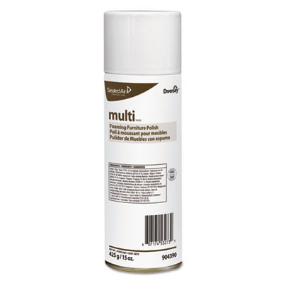 Diversey Shine-UpTM MC Multi-Surface Foaming Polish   Lemon Scent  15 oz Aerosol  12 Carton (DVO904390)