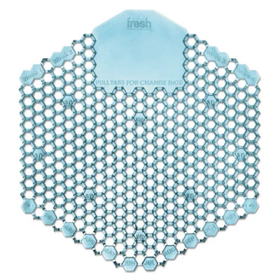 Fresh Products Wave 3D Urinal Deodorizer Screen  Blue  Ocean Mist Fragrance  10 Screens Box (FRS3WDS60OMIBX)