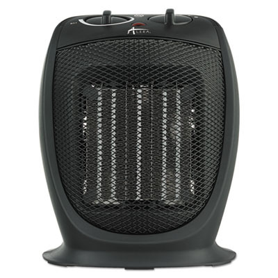 Alera Ceramic Heater  7 1 8 w x 5 7 8 d x 8 3 4 h  Black (ALEHECH09)