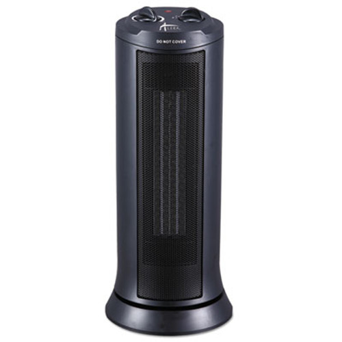 Alera Mini Tower Ceramic Heater  7 3 8 w x 7 3 8 d x 17 3 8 h  Black (ALEHECT17)