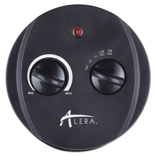 Alera Mini Tower Ceramic Heater  7 3 8 w x 7 3 8 d x 17 3 8 h  Black (ALEHECT17)