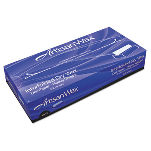 Bagcraft Dry Wax Paper  8 x 10 3 4  White  500 Box  12 Box Carton (BGC012008)