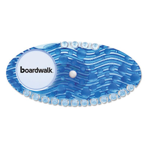 Boardwalk Curve Air Freshener  Cotton Blossom  Solid  Blue  10 Box (BWKCURVECBL)