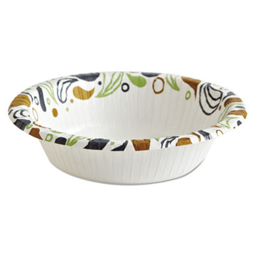 Boardwalk Deerfield Printed Paper Bowl  12 oz  Coated Soak Proof  125 Bowls Pack  8 Pks Ct (BWKDEER12BOWL)