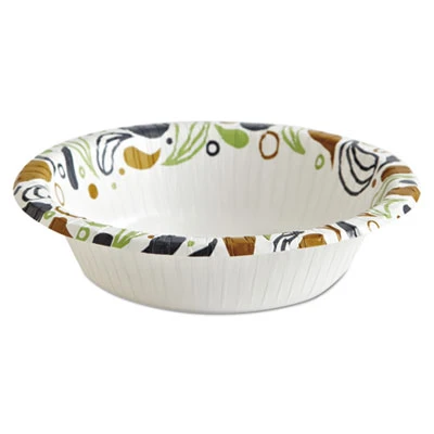 Boardwalk Deerfield Printed Paper Bowl  12 oz  Coated Soak Proof  125 Bowls Pack  8 Pks Ct (BWKDEER12BOWL)