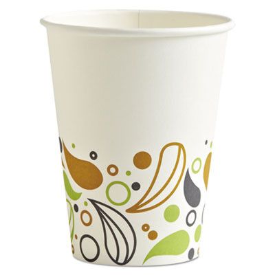 Boardwalk Deerfield Printed Paper Hot Cups  12 oz  20 Cups Sleeve  50 Sleeves Carton (BWKDEER12HCUP)