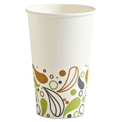 Boardwalk Deerfield Printed Paper Hot Cups  16 oz  20 Cups Sleeve  50 Sleeves Carton (BWKDEER16HCUP)